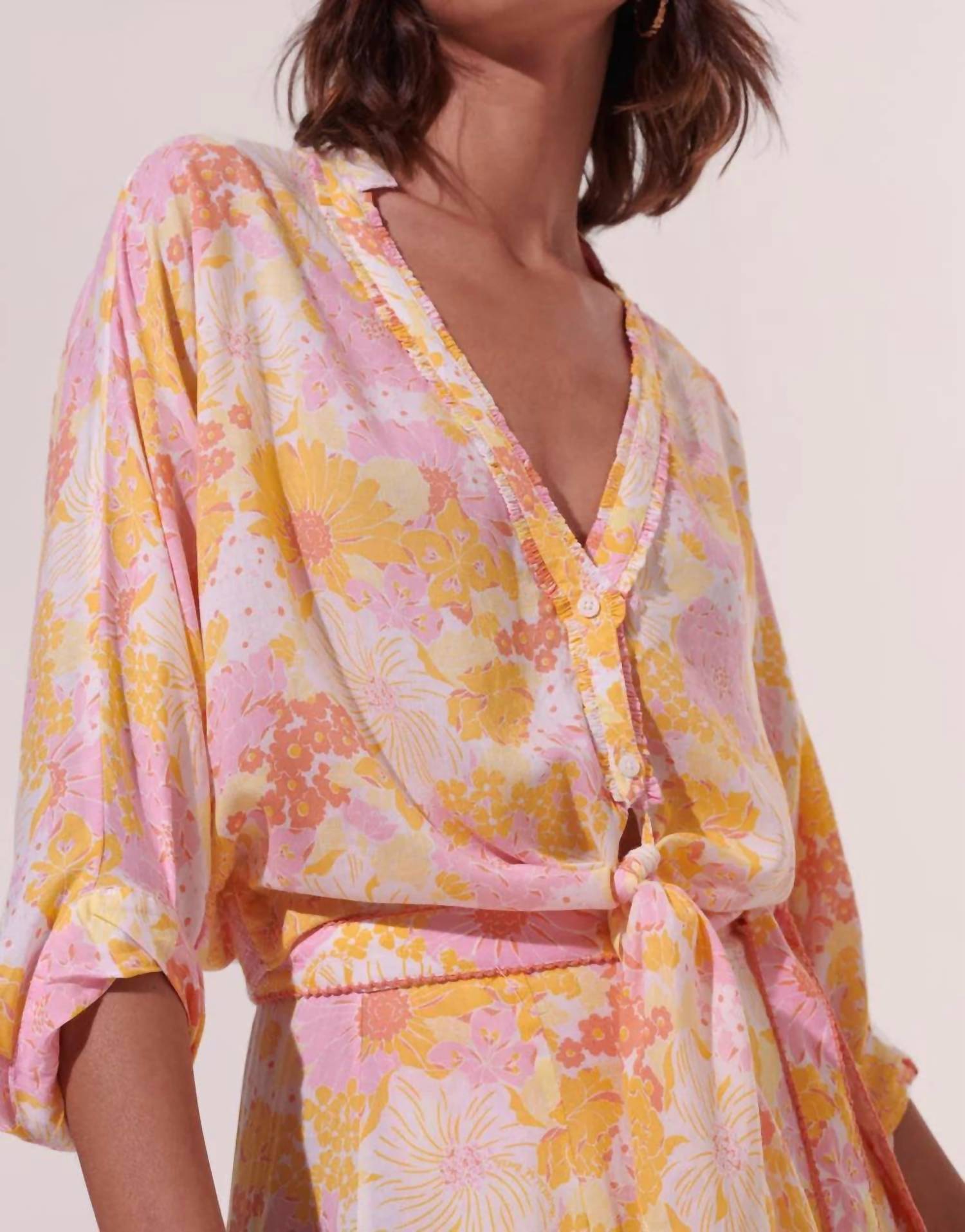 Poupette St Barth - Azia V Neck Shirt