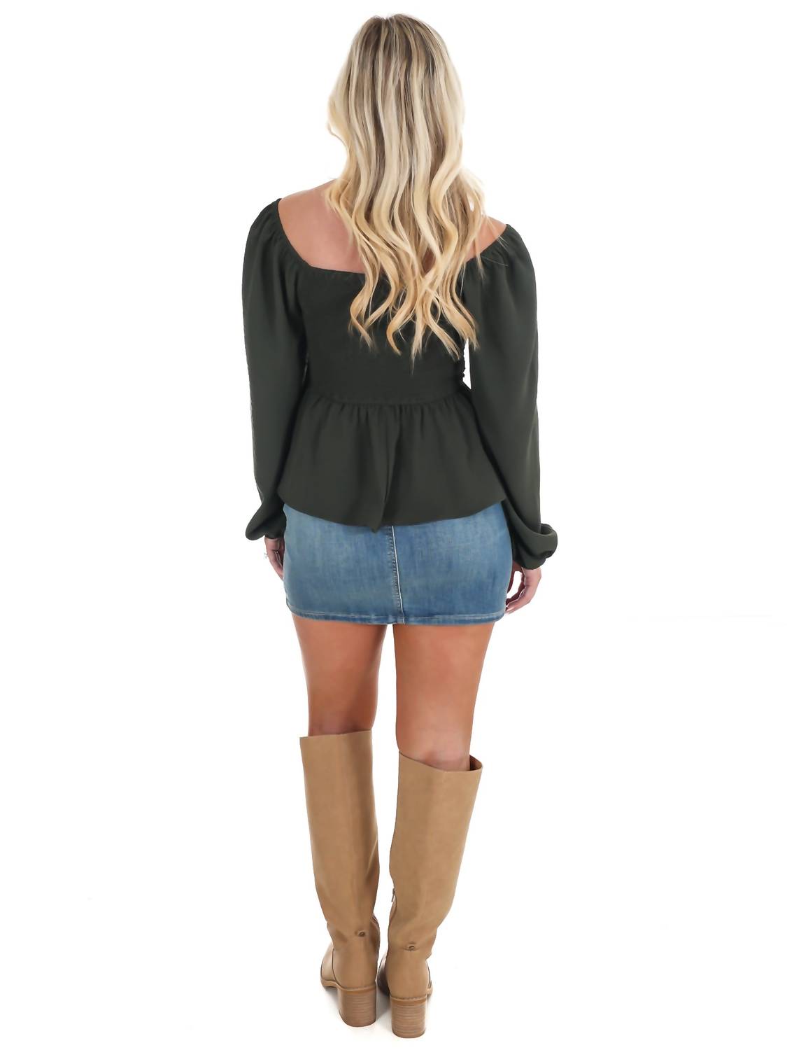 Mustard Seed - Wear Anywhere Smocked Babydoll Top