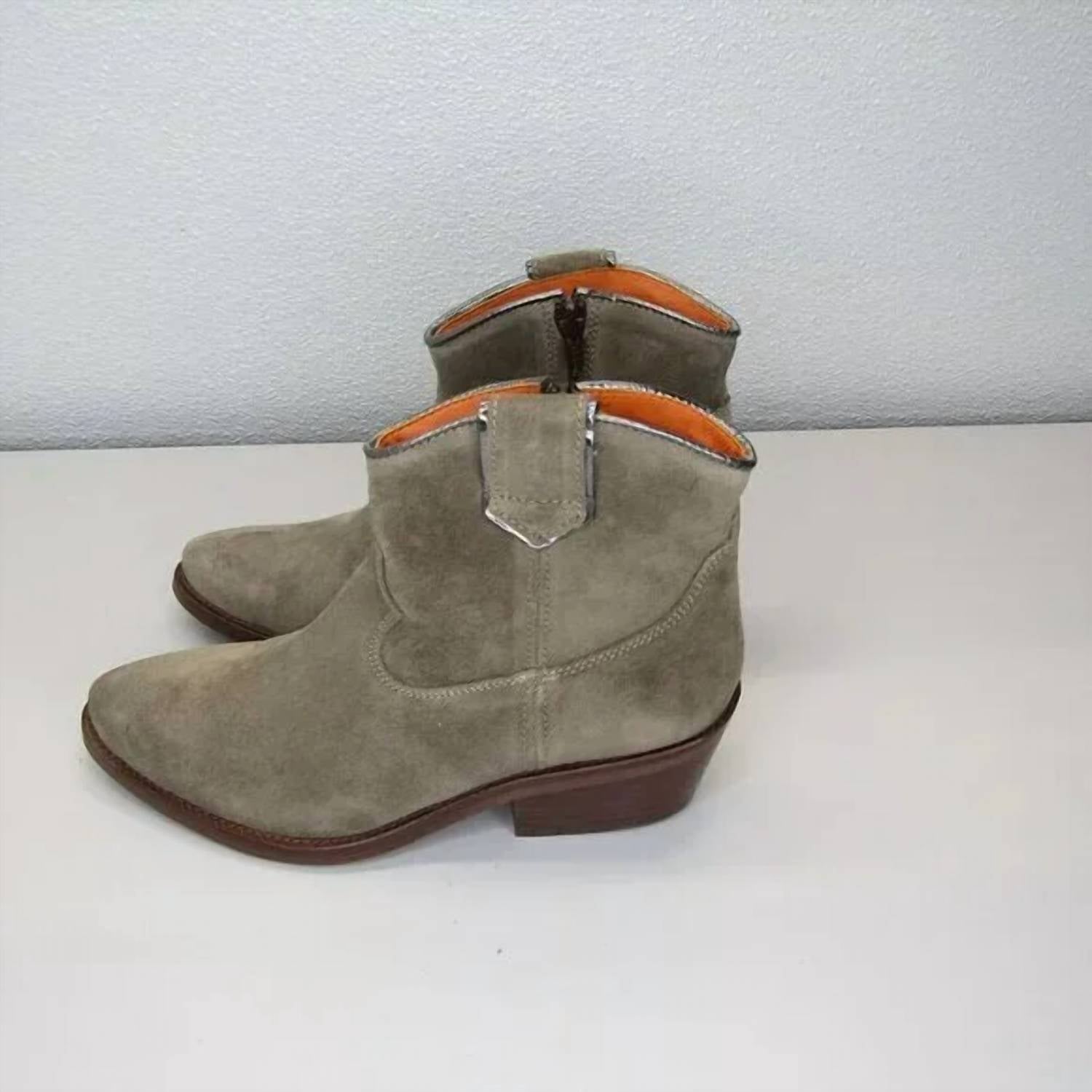 PENELOPE CHILVERS Women's Cassidy Comfort Leather Boots in gray - women's shoe - alternate view