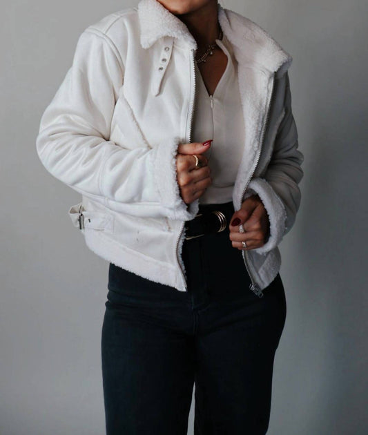 Hyfve - Xenna Suede & Sherpa Jacket