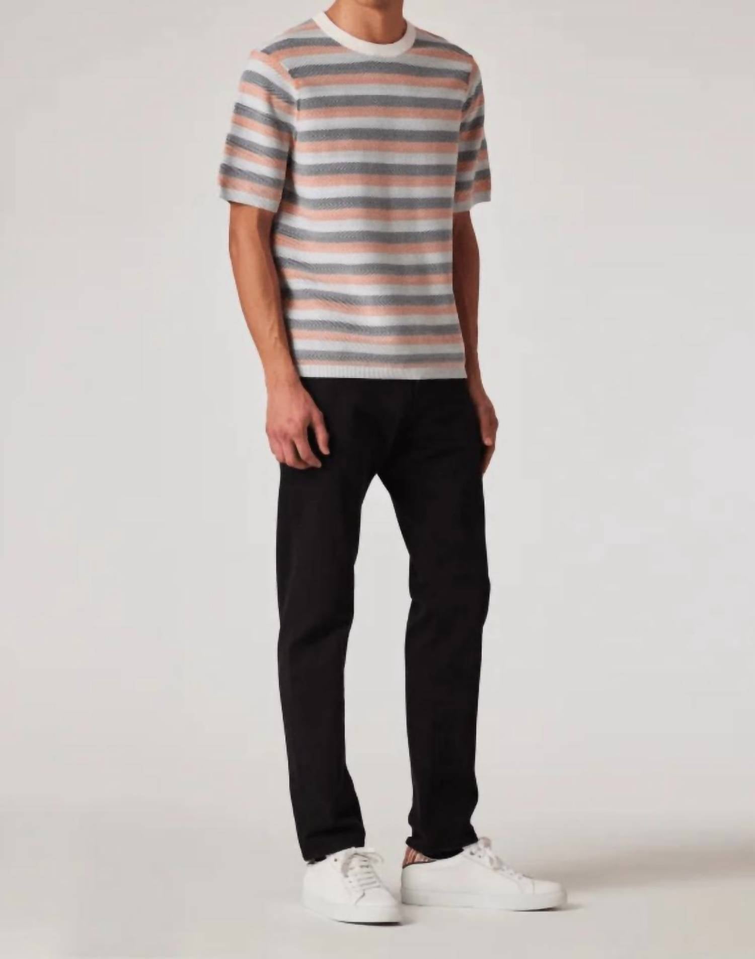 Paul Smith - Textured Stripe Knitted T-shirt