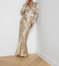 L'Agence - Ryker Silk Maxi Skirt