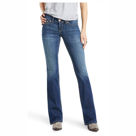 Women's Mid Rise Virginia Arrow Fit Boot Cut Jean