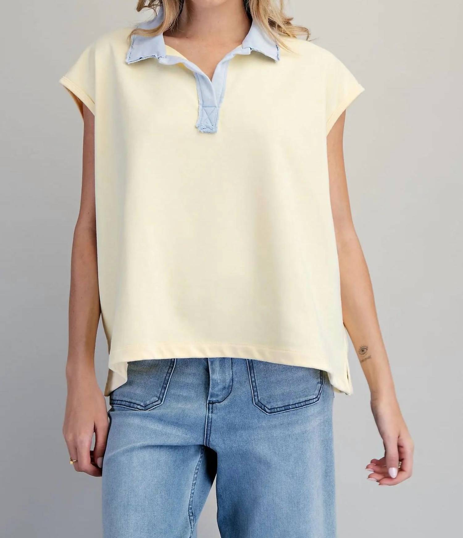 Ee:Some - Tricia Terry Collared Top