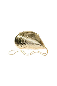 Simkhai - Women's Bridget Metal Oyster Clutch Bag