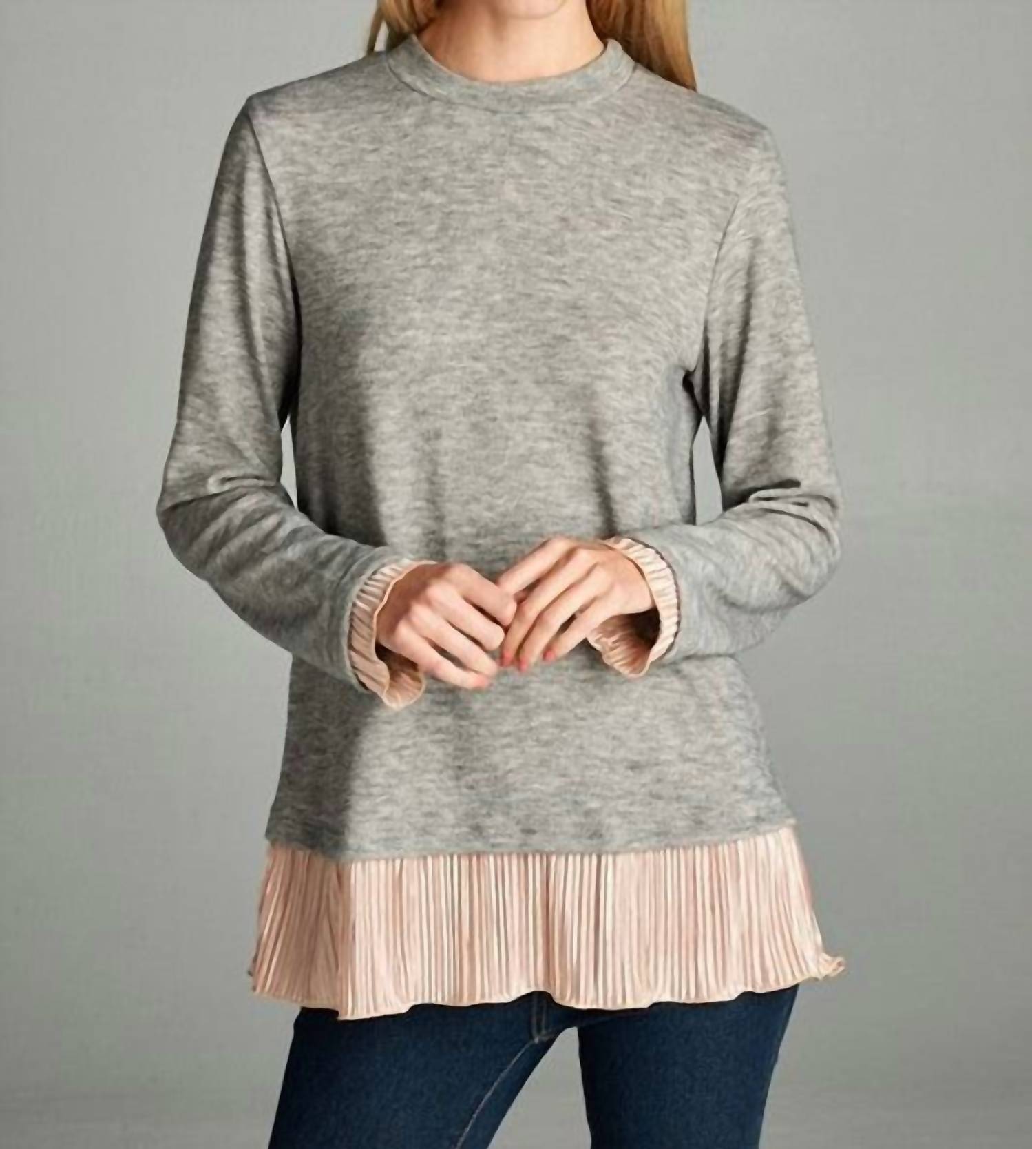 Hailey & Co - Satin Trimmed Top