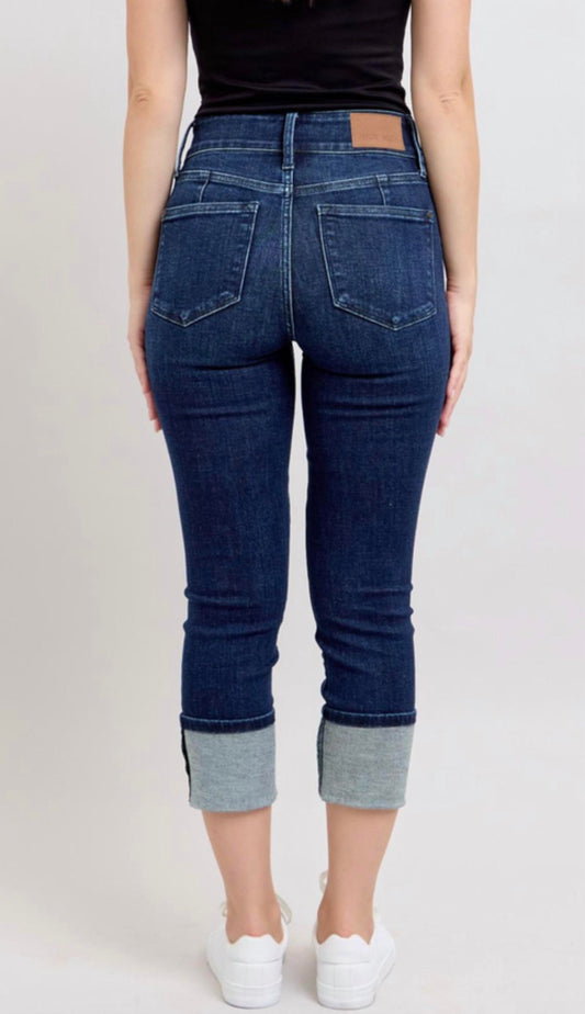 Judy Blue - Double Waist Band Capri