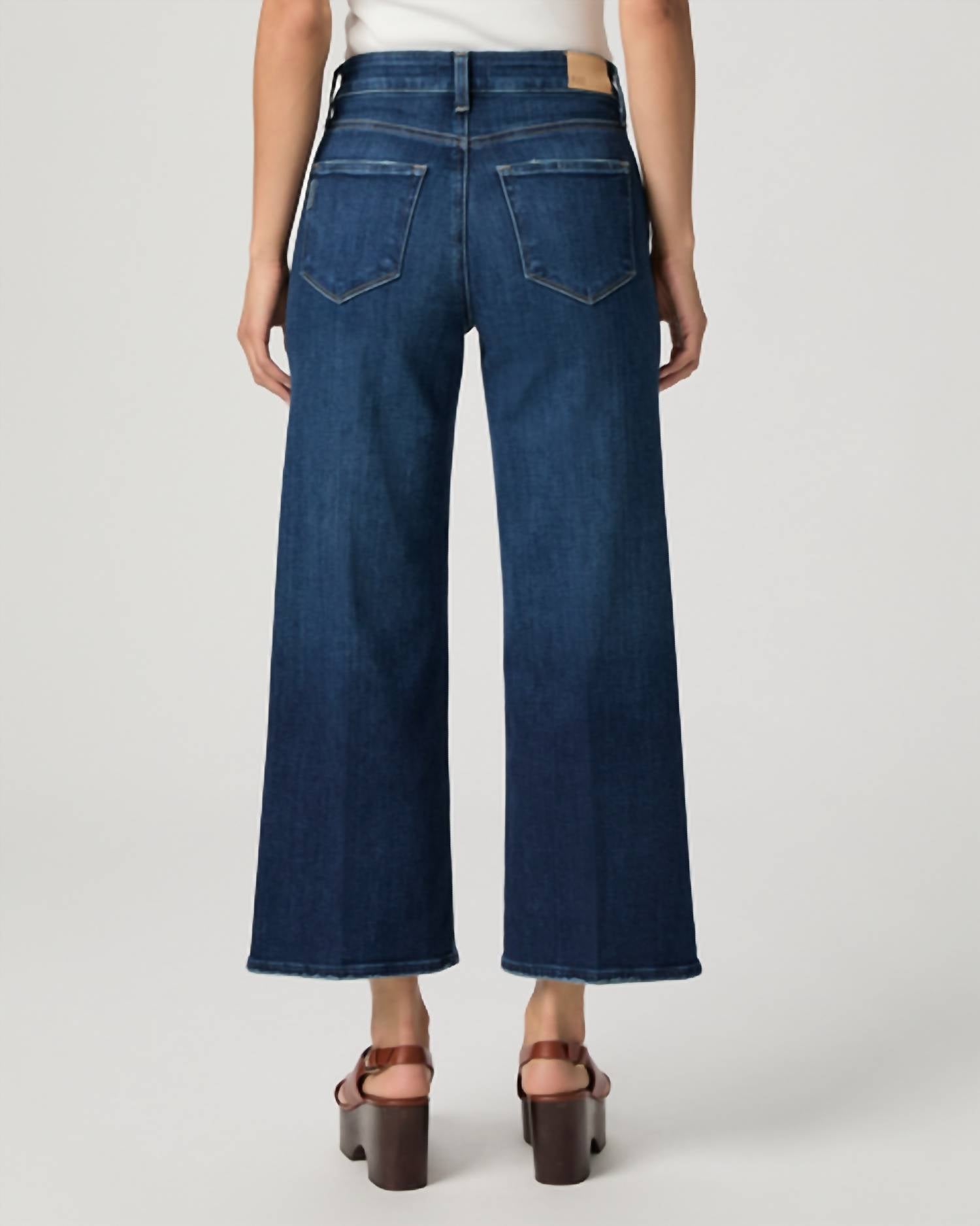 Paige - Anessa High Waist Ankle Wide Leg Jeans