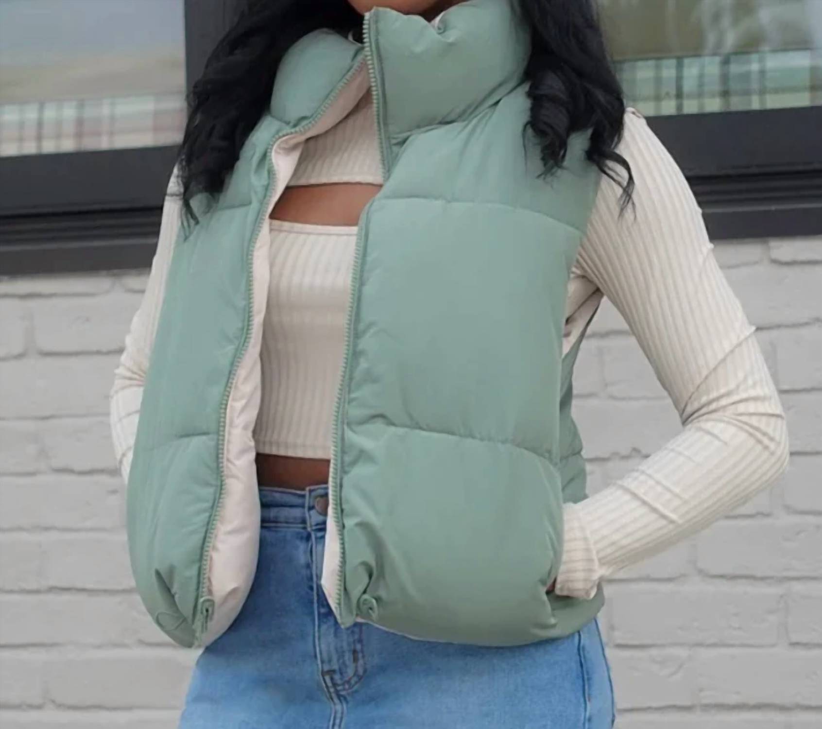 Jadelynn Brooke - Women's Reversible Puffer Vest