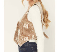Mystree - Embroidered Corduroy Vest