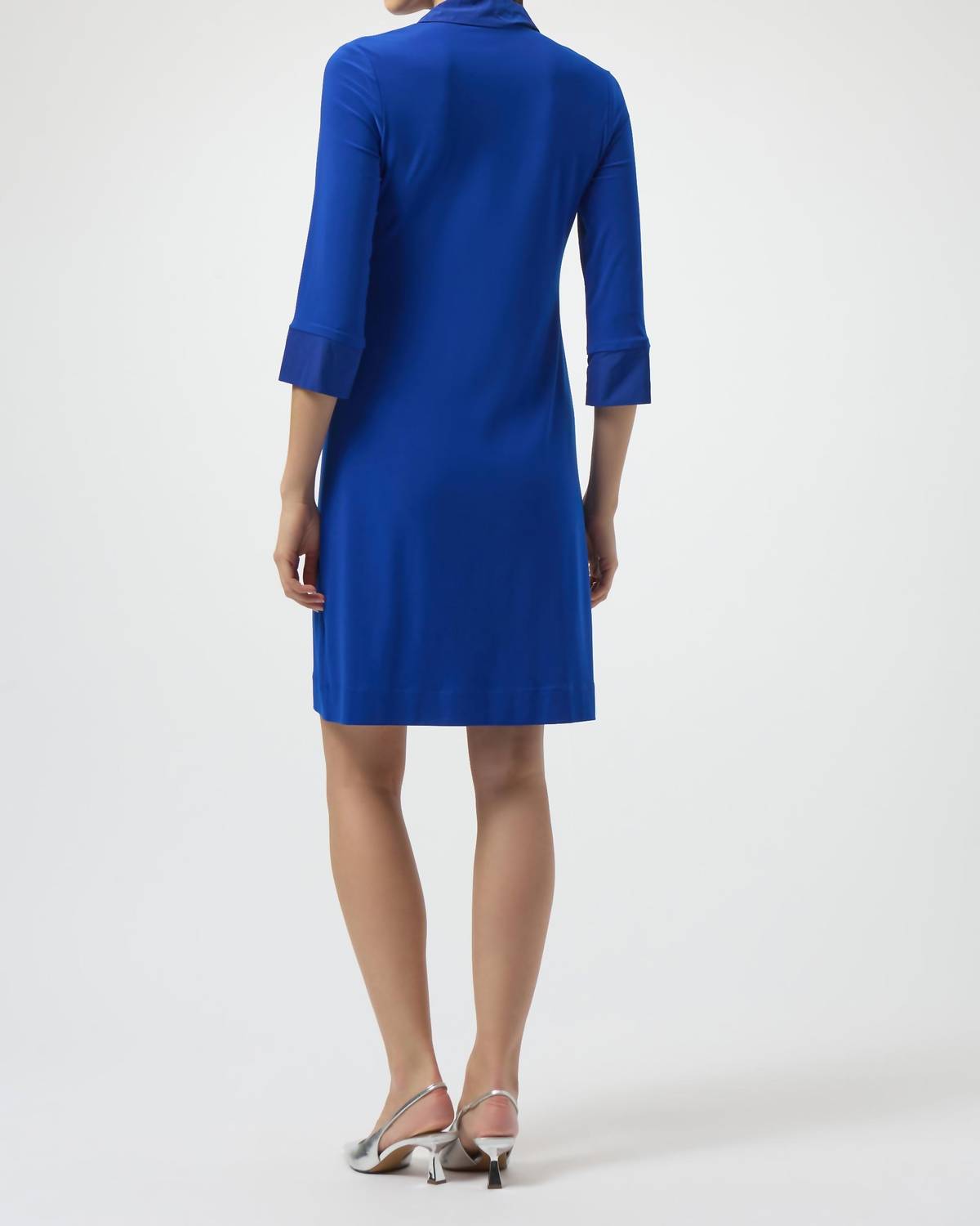 Joseph Ribkoff - Silky Knit And Memory Trapeze Mini Dress
