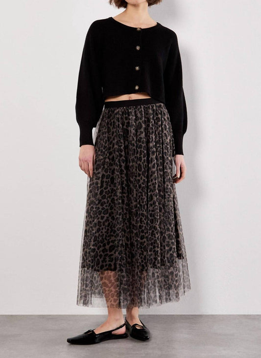 Apricot - Layered Tulle Maxi Skirt