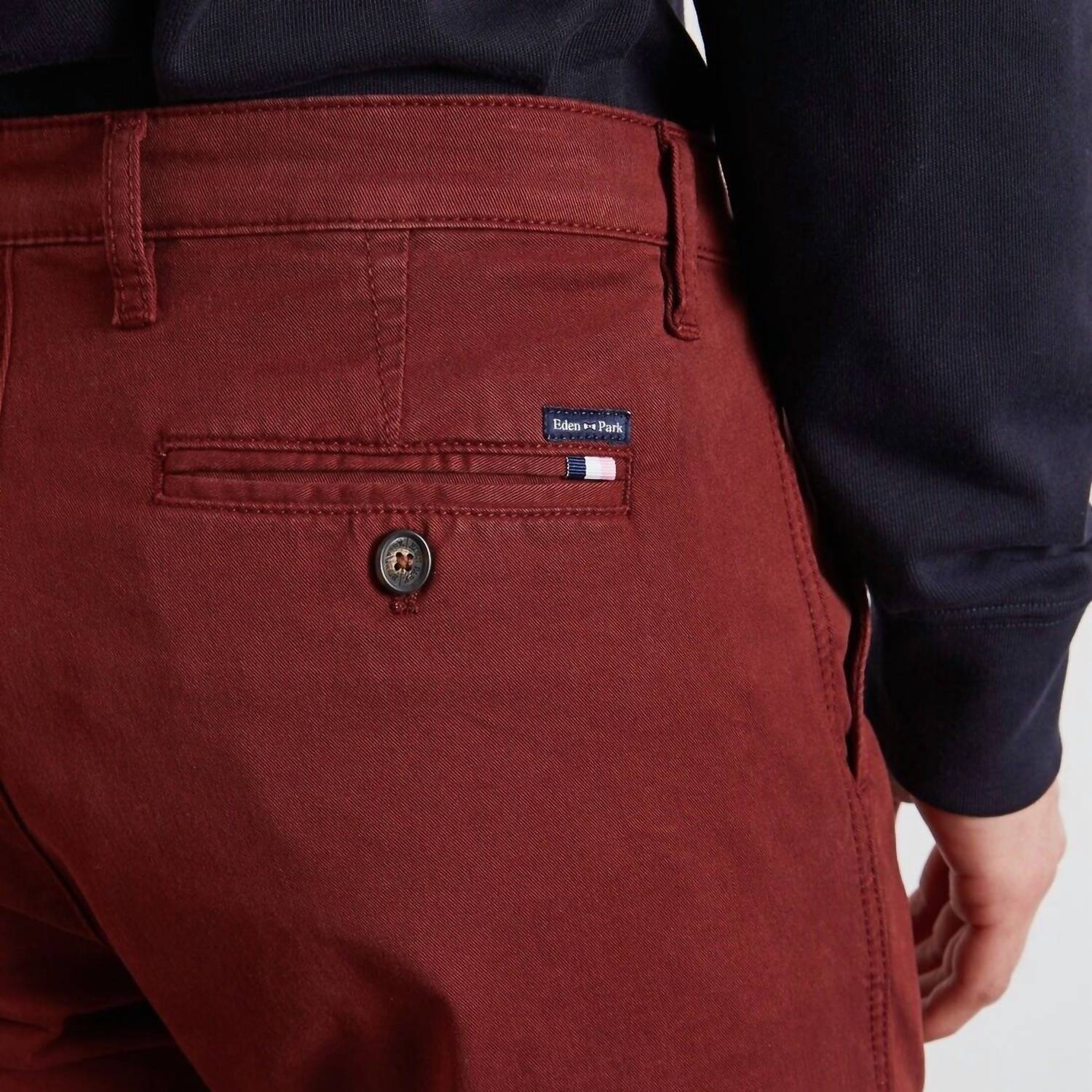 Eden Park - Bordeaux Chinos Stretch Cotton Jeans