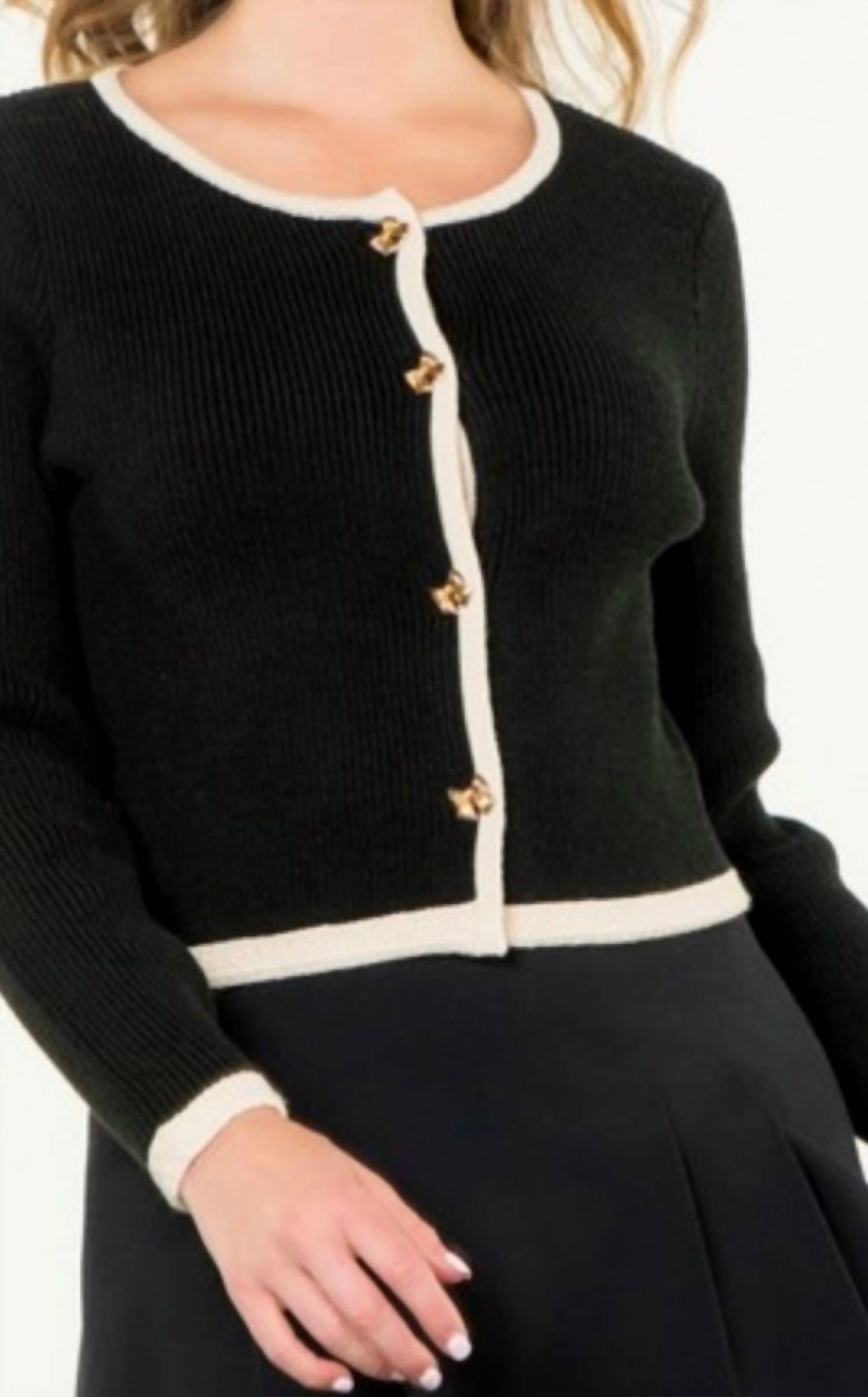 Thml - Rib Knit Button Cardigan
