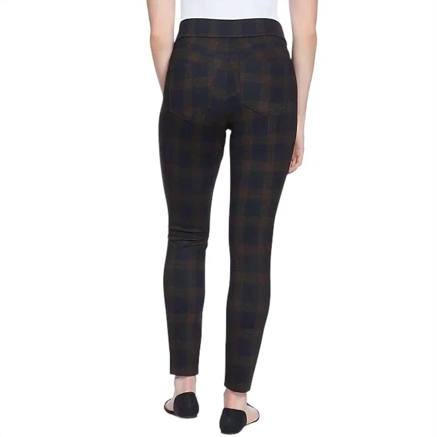 Nine West - Heidi Skinny Plaid Pull-on Pants