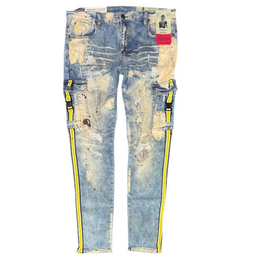 Industrial Indigo - Men's Strap Jeans