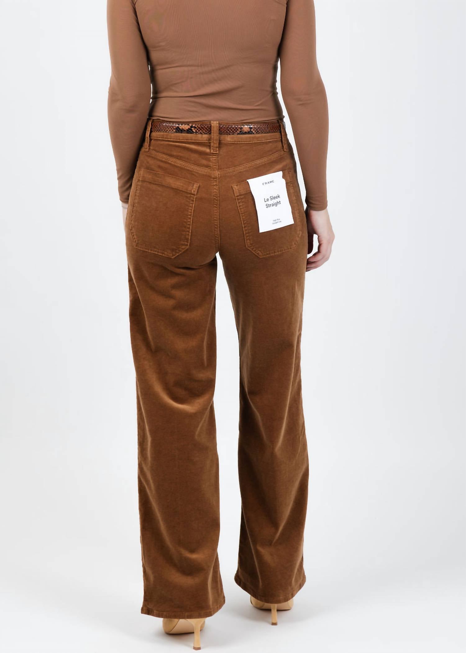 Frame - Le Slim Palazzo Modernist Pocket Corduroy Pants