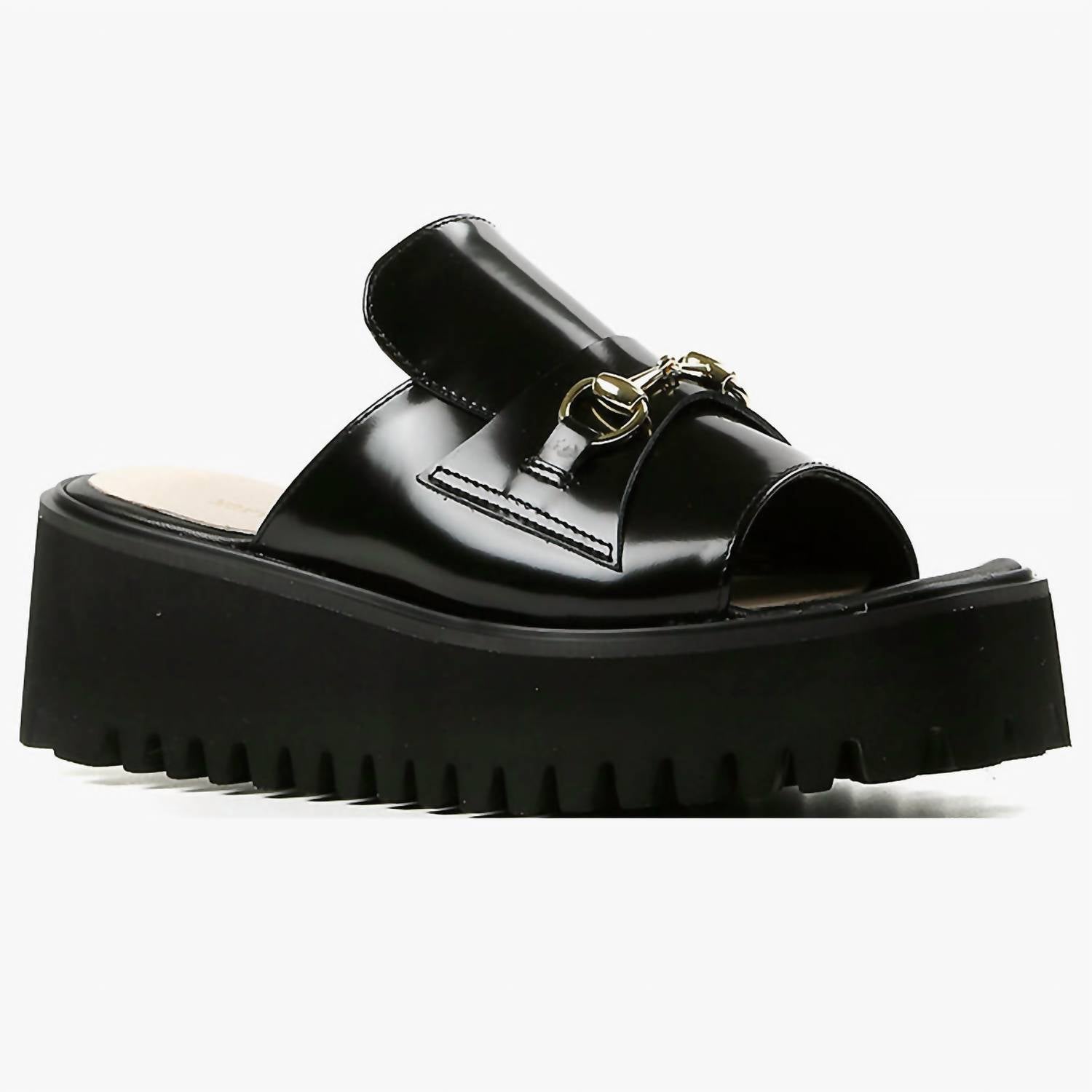 All Black - Women's Link Flatform Sandal