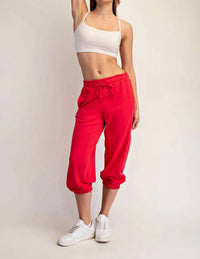 Rae Mode - French Terry Cropped Jogger Pants
