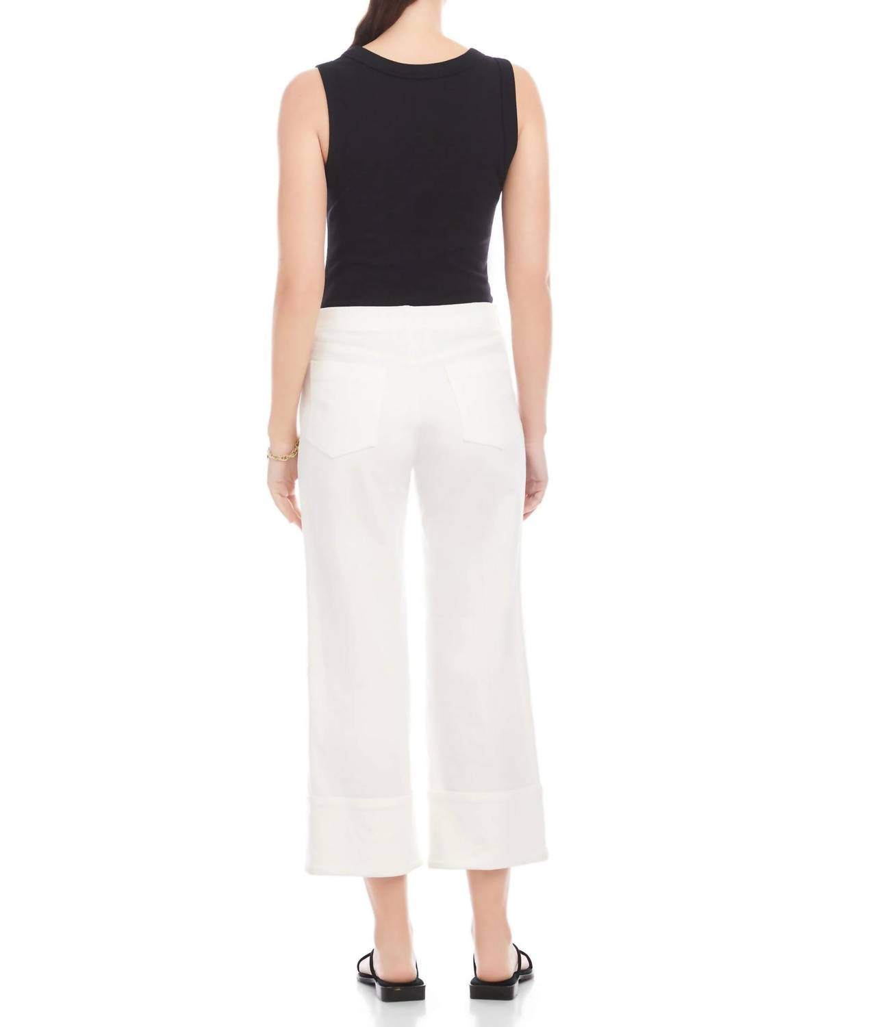 Fifteen Twenty - Regina Cuff Cropped Pants