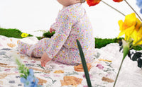 magnetic me Kid's Modal Ruffle Footie in bunny - kids' item - detail view