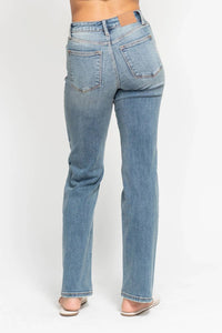 Judy Blue - Rebel Edge High Waist Dad Straight Jeans