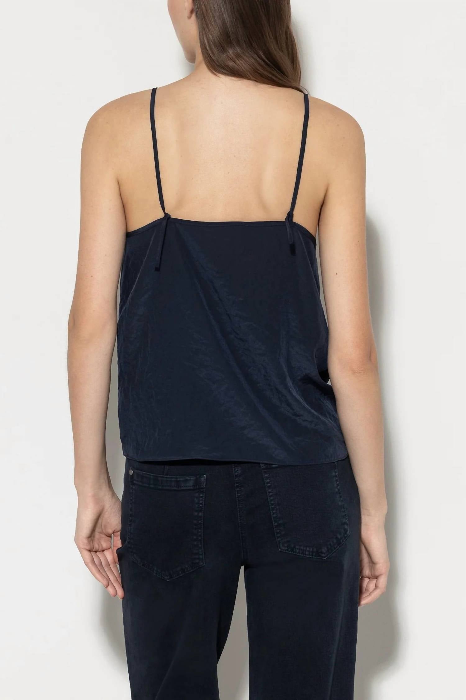 Luisa Cerano - Rhinestone Cord Spaghetti Top