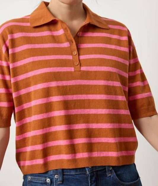 Lilla P - Drop Shoulder Polo Sweater