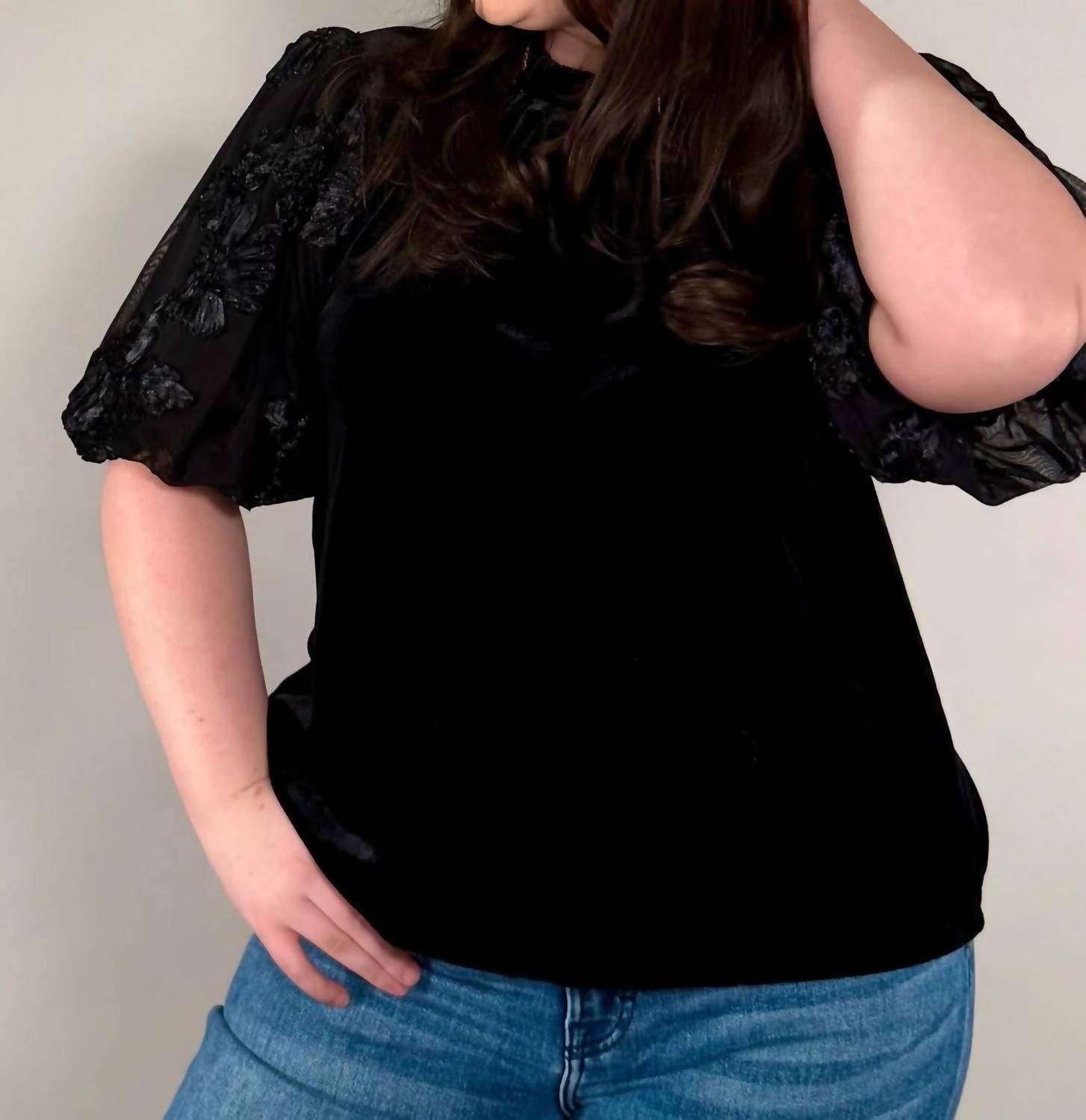 Thml - Textured Puff Sleeves Blouse