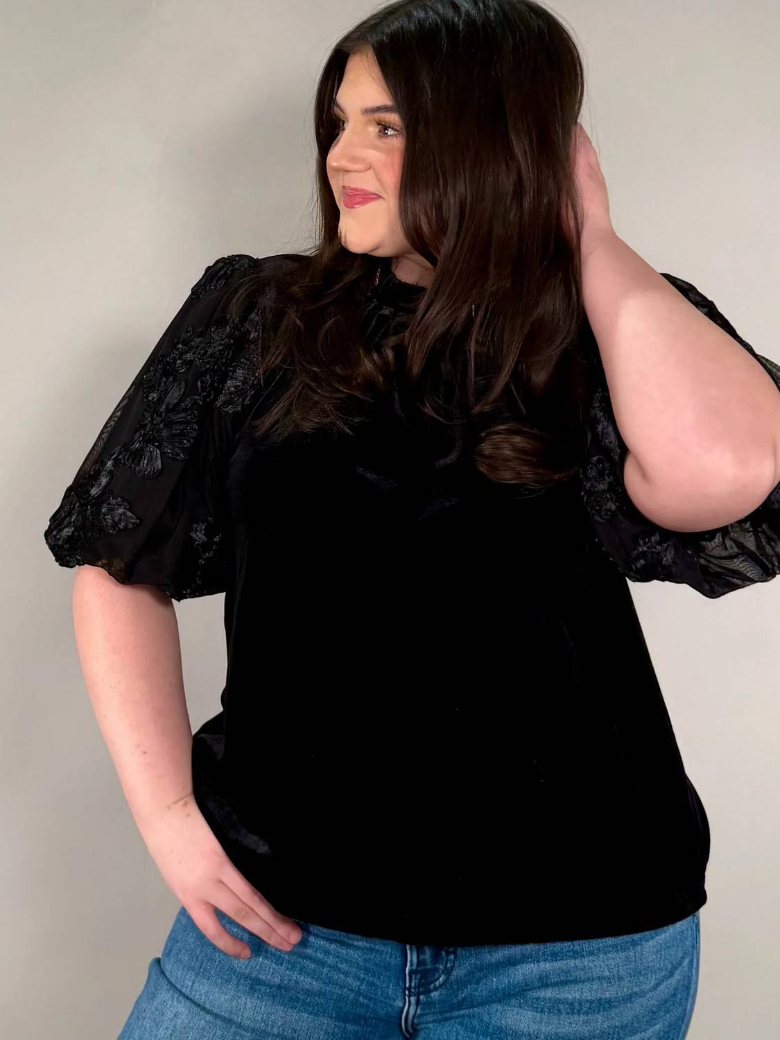 Thml - Textured Puff Sleeves Blouse