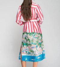 Vilagallo - Coastal Scene Stripe Dress