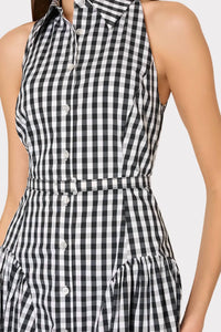 Milly - Maxine Gingham Midi Dress
