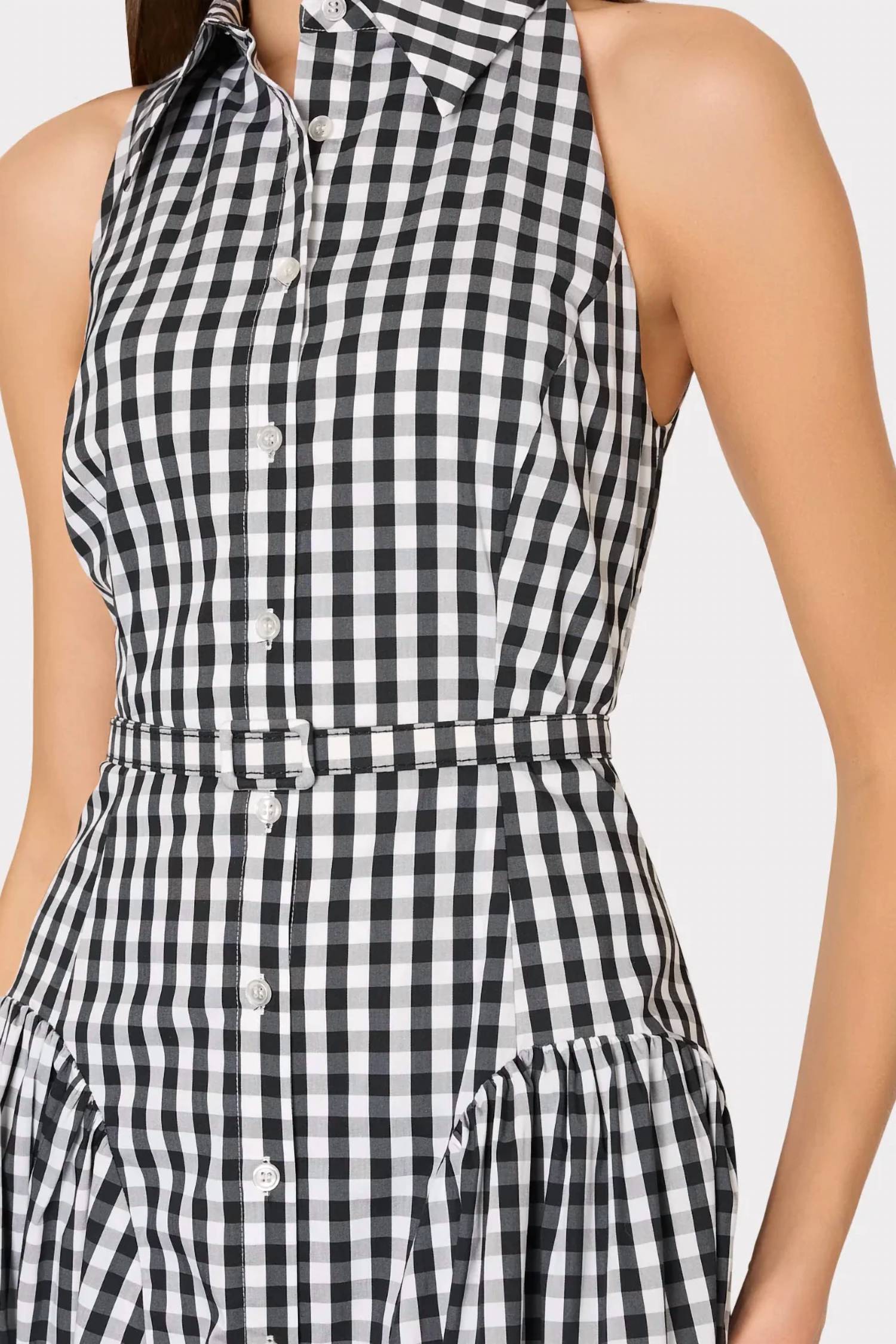 Milly - Maxine Gingham Midi Dress