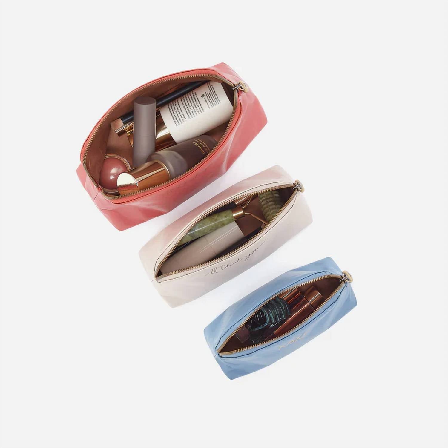 Hobo - Women's Tri Pouch Make Up Bags Set