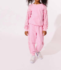 Lola + The Boys - Girls Sequin Jogger Set