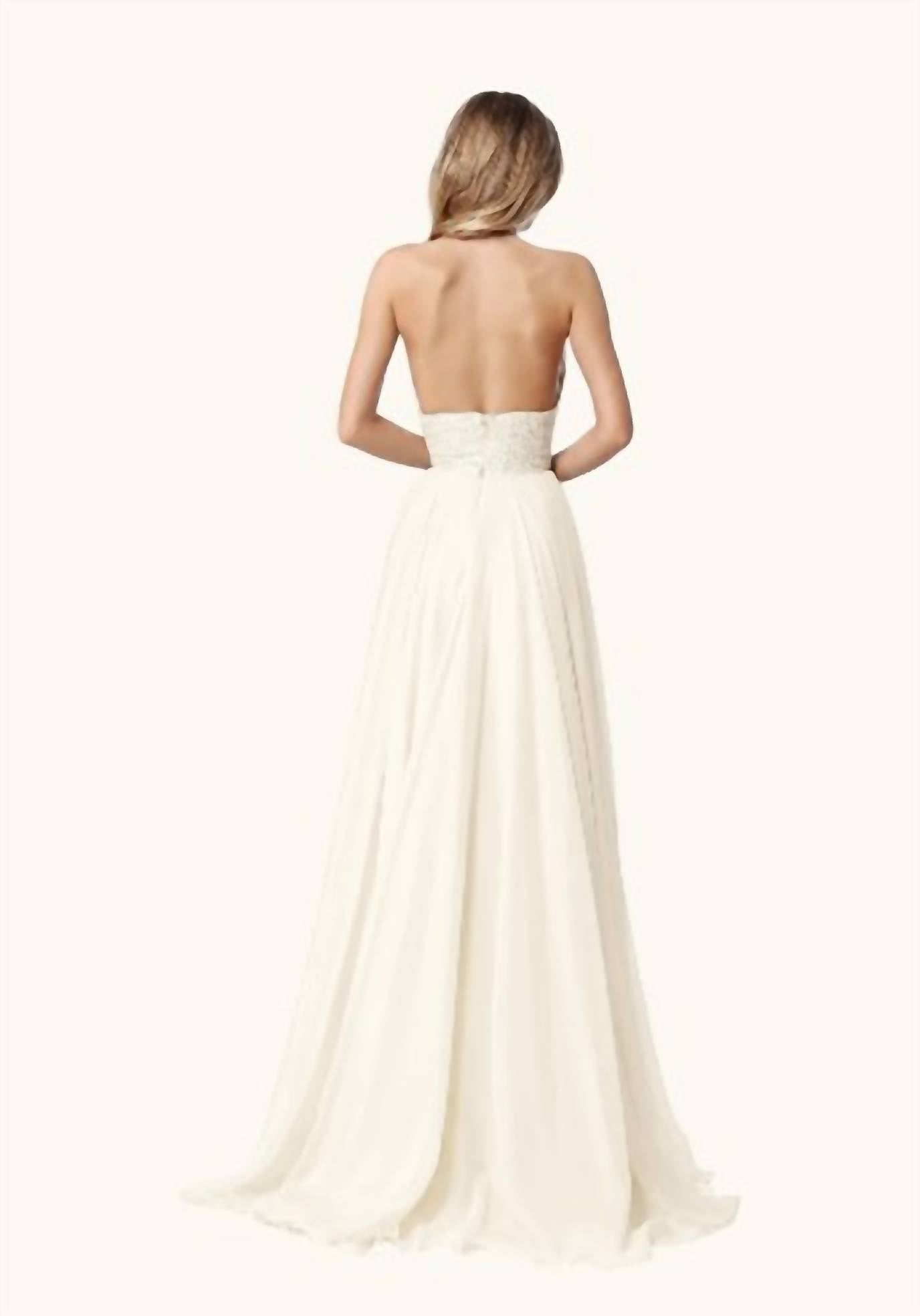 Sherri Hill - Sequin Halter Chiffon Gown