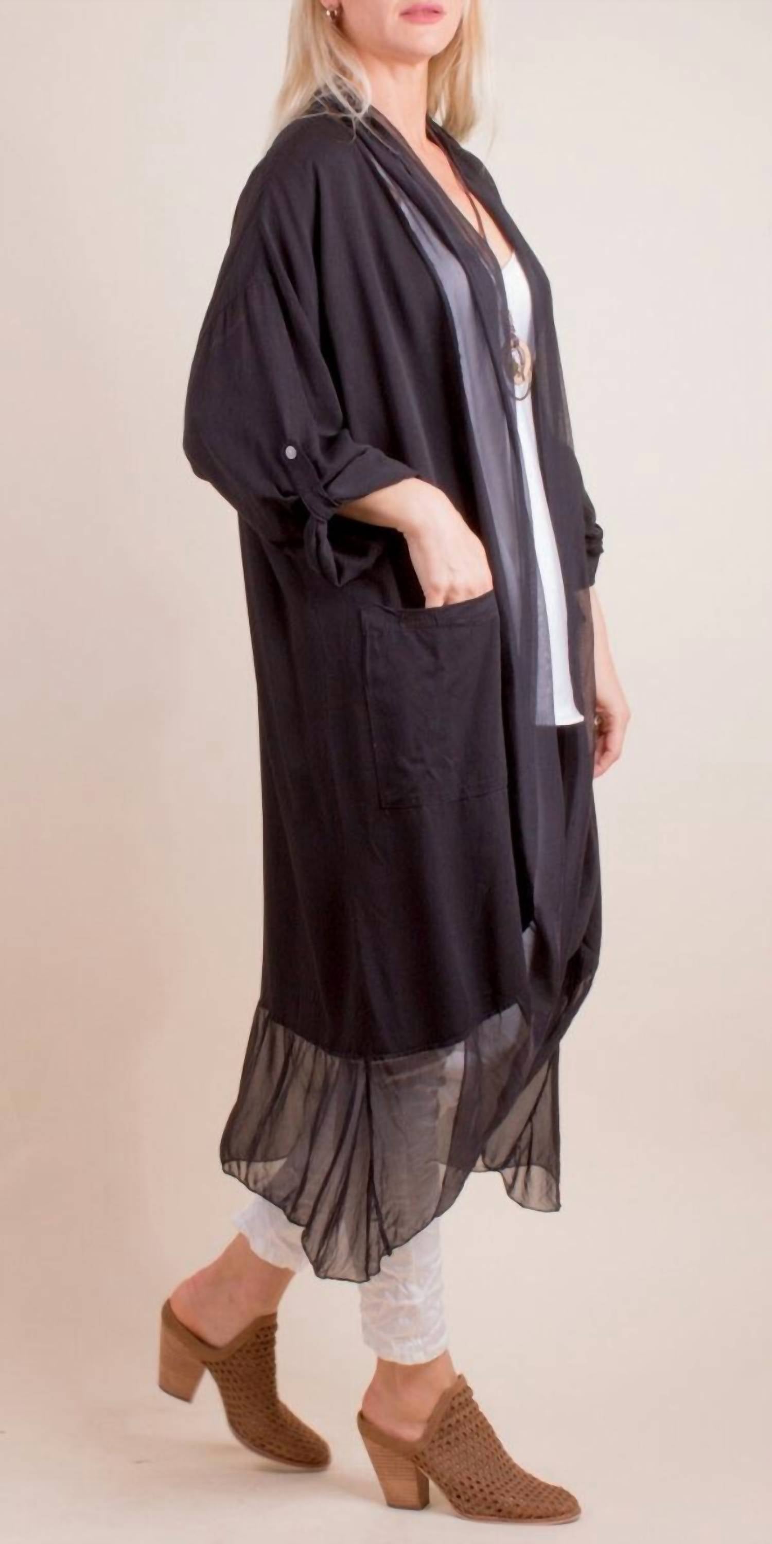 Gigi Moda - Prato Open Front Cardigan