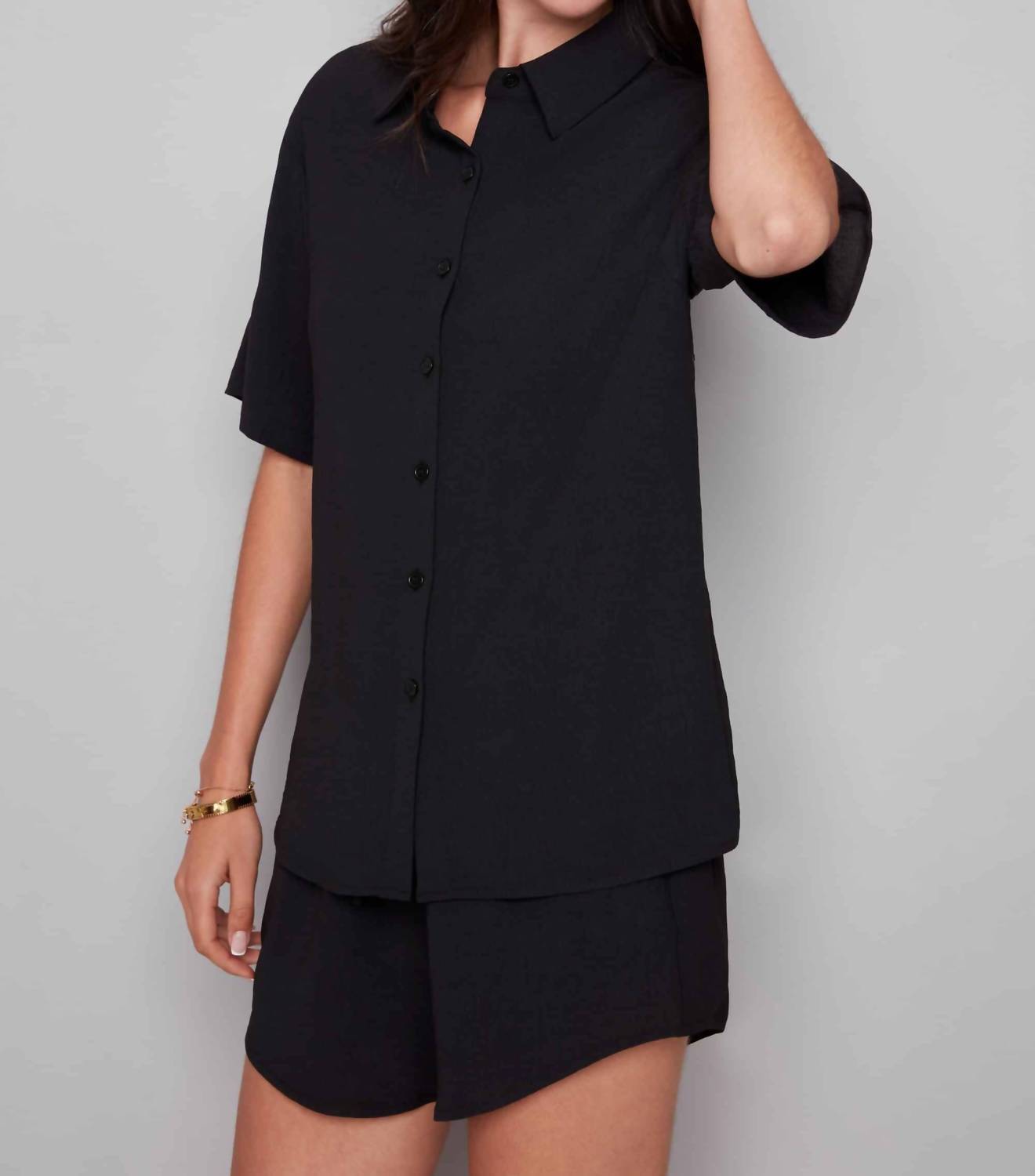 I Love Tyler Madison - Presley Air Flow Button-down Top