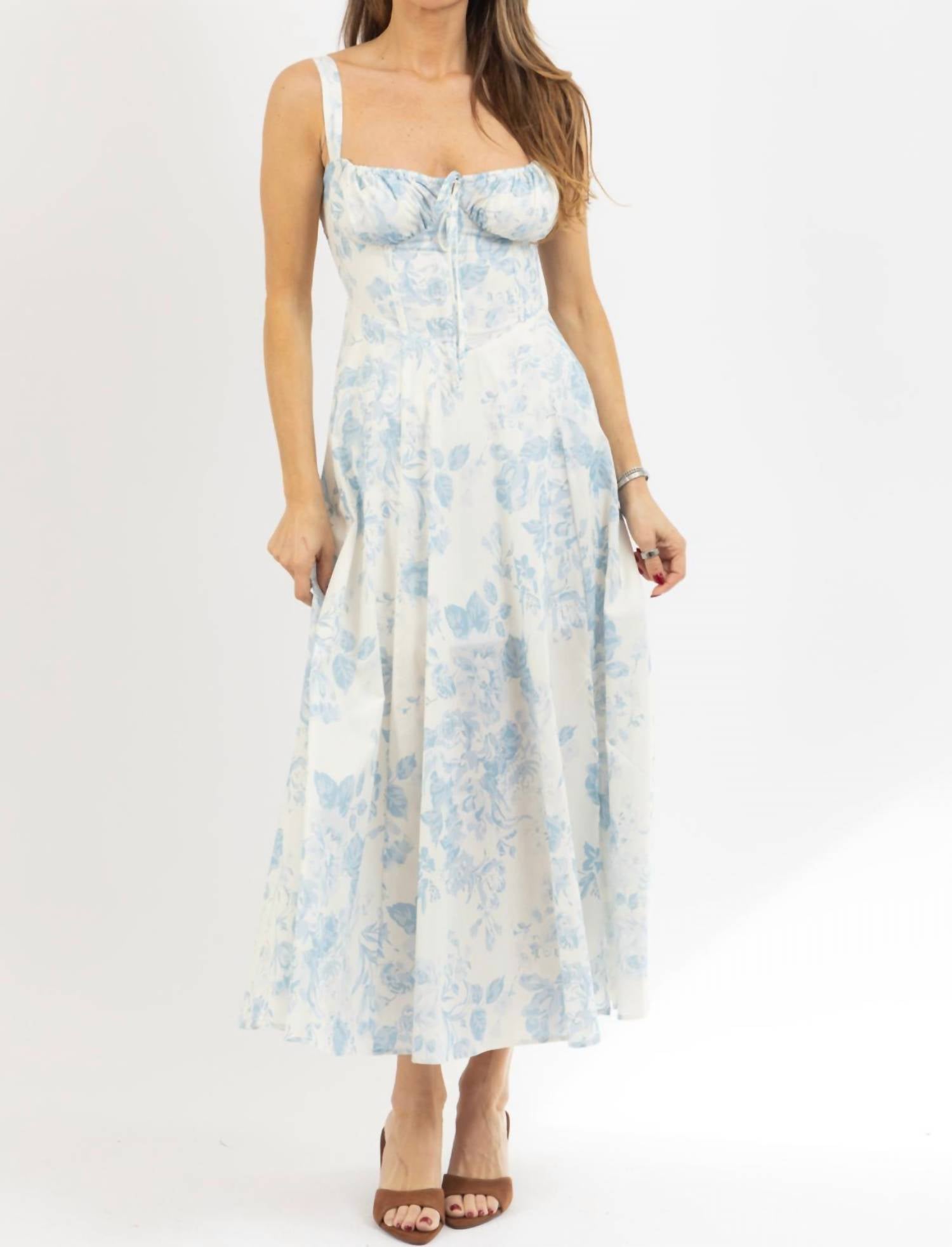 Mable - FLO BUSTIER MIDI DRESS