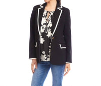 Karen Kane - Contrast Ponte Knit Blazer