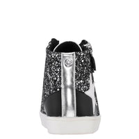 Nina Girls Yuti High Top Sneakers in black glitter 1 - kids' sneaker - view 4