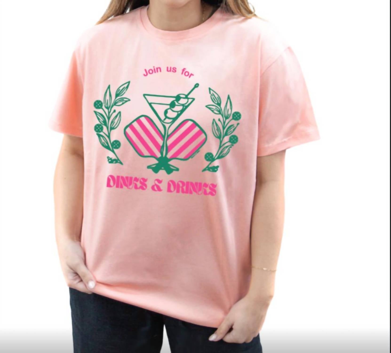 Southern Grace - Dinks and Drinks Pickleball Tshirt