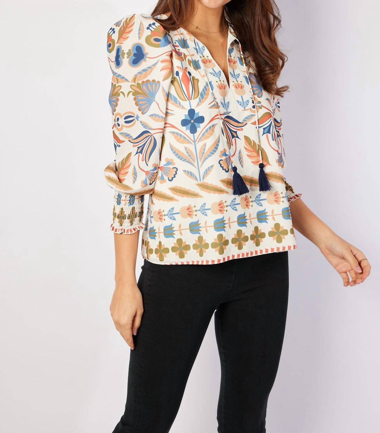 Sail To Sable - Tassel Front Top