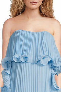 Badgley Mischka - Women's Concealed Zip Hook Shift Gown Silhouette Dress