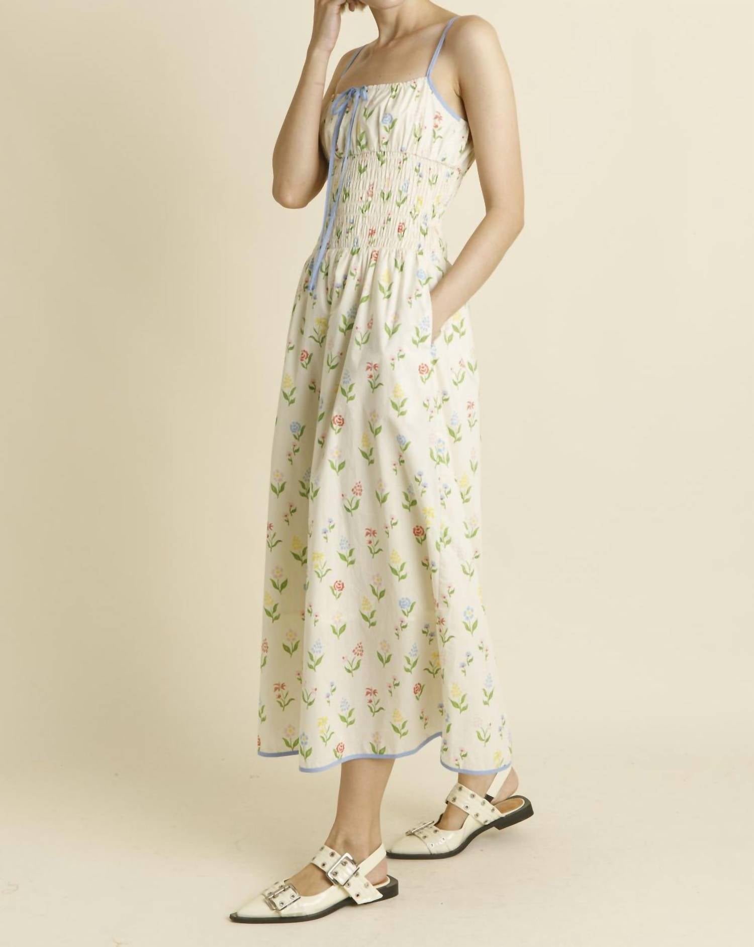 Aureum - Floral Midi Dress