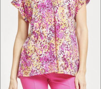 Dear Scarlett - Magnificent Magenta Abstract Tee