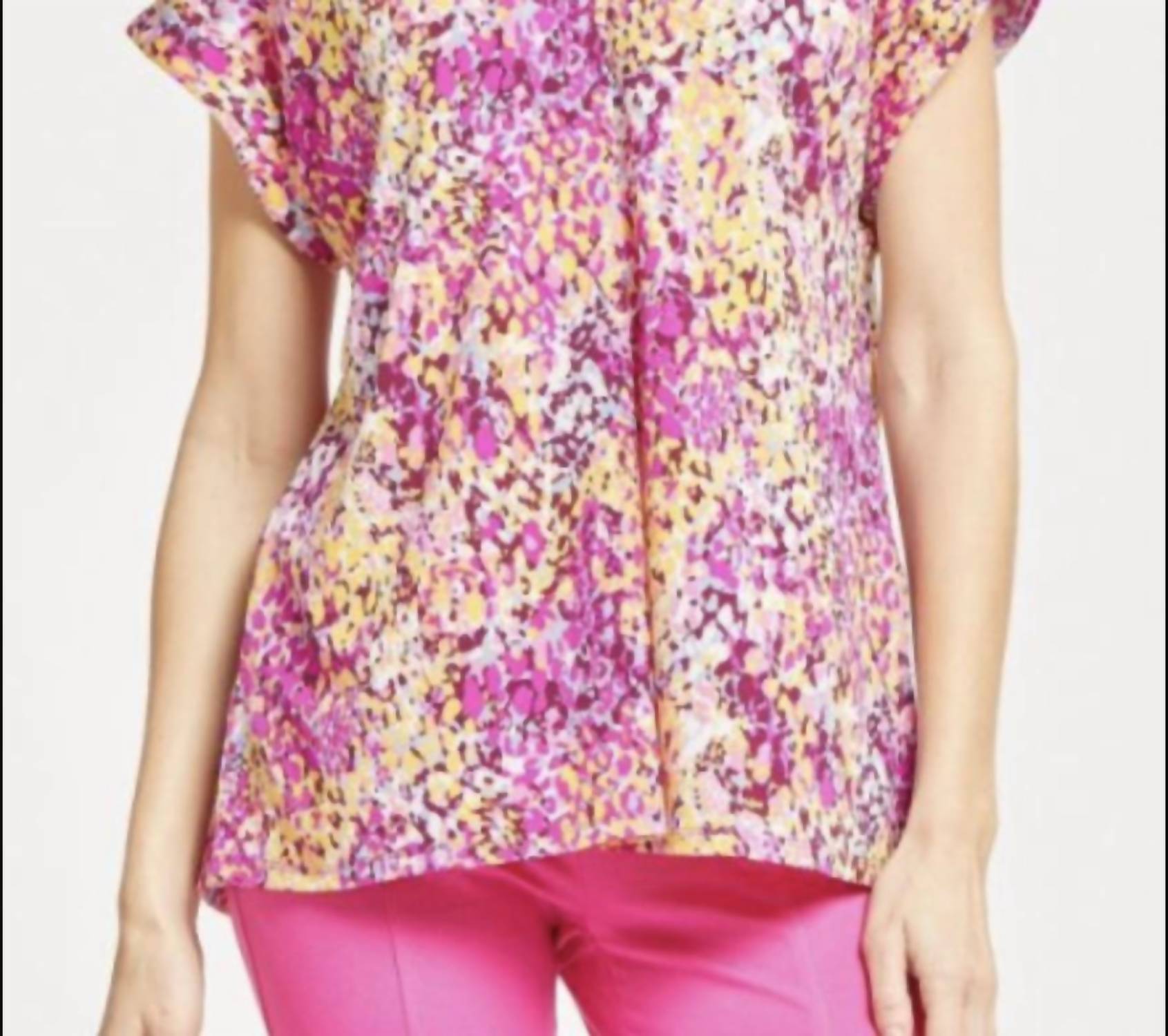 Dear Scarlett - Magnificent Magenta Abstract Tee