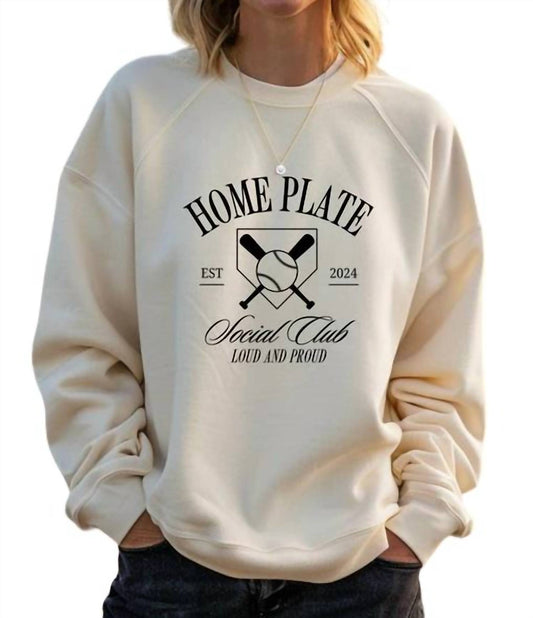 Ocean & 7Th - Homeplate Social Club Crewneck Sweatshirt