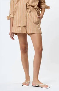 French Connection - Alexis Poplin Striped Shorts