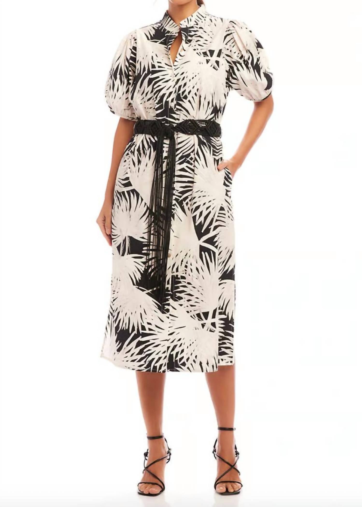 Karen Kane - Puff Sleeve Shirt Dress
